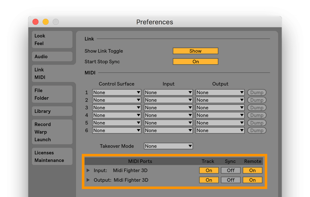 Midi Fighter 3D Setup